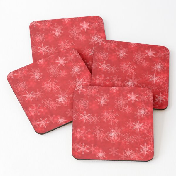 Item preview, Festive red pattern with snowflakes, Christmas design designed and sold by Teddybear-2021.
