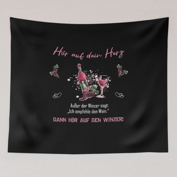 Item preview, Listen to your heart - for wine drinkers -vintners- joke designed and sold by Shirt-Designs.