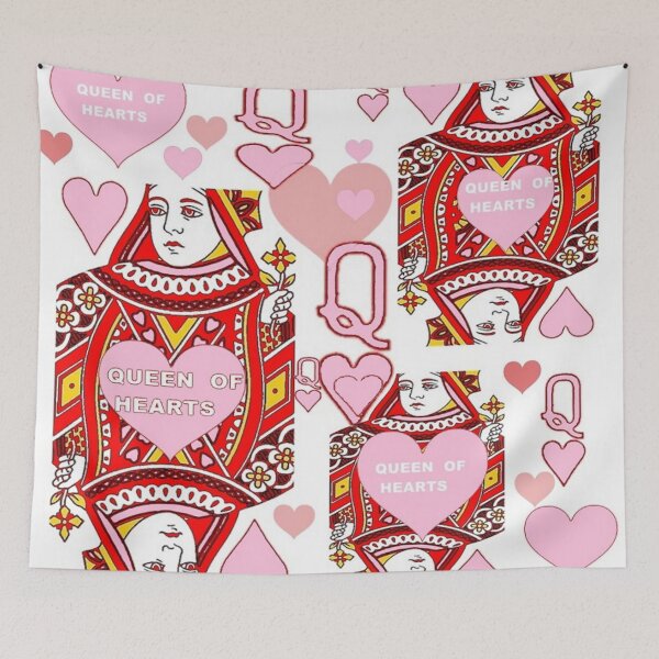 Item preview, CASINO NIGHTS PINK QUEEN HEARTS ABSTRACT ART designed and sold by sharlesart.