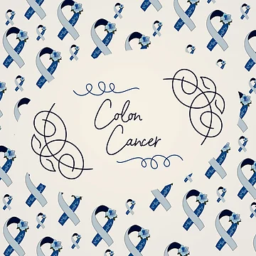 Artwork thumbnail, Colon Cancer Awareness, Colon Cancer Ribbon Pattern by AnsDesigns