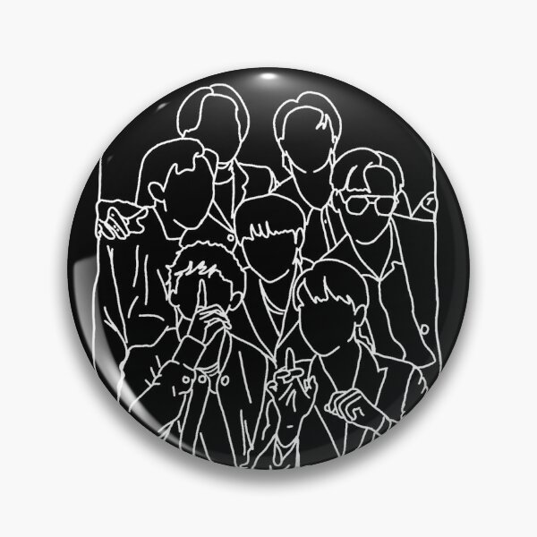 Artikelvorschau, BTS-Liniengrafik entworfen und verkauft von BoraByeol.