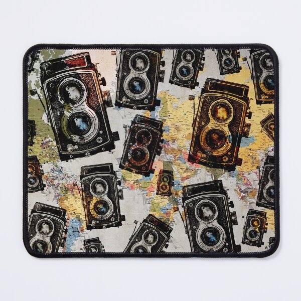 Item preview, Vintage Travel Camera Pattern designed and sold by idovedesign.
