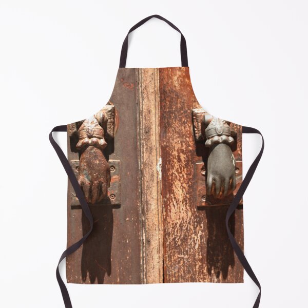 Item preview, Antique wooden door with hand knockers designed and sold by Anna Lemos.