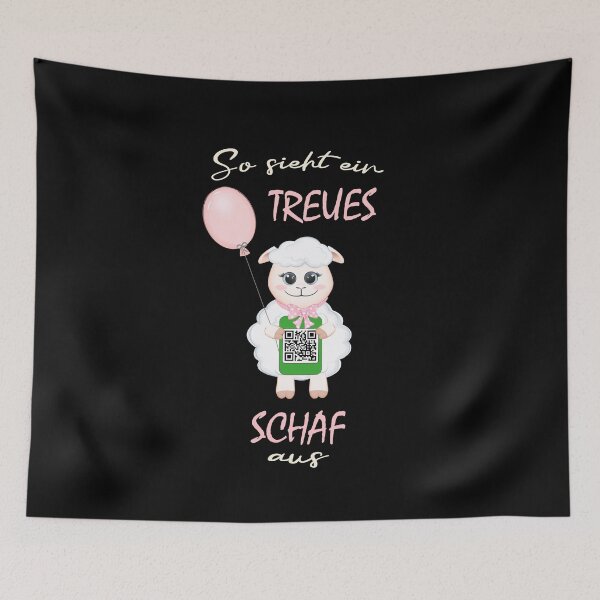 Item preview, QR code - this is what a loyal sheep looks like designed and sold by Shirt-Designs.