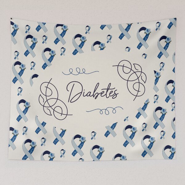 Item preview, Diabetes Awareness, Diabetes Ribbon Pattern designed and sold by AnsDesigns.