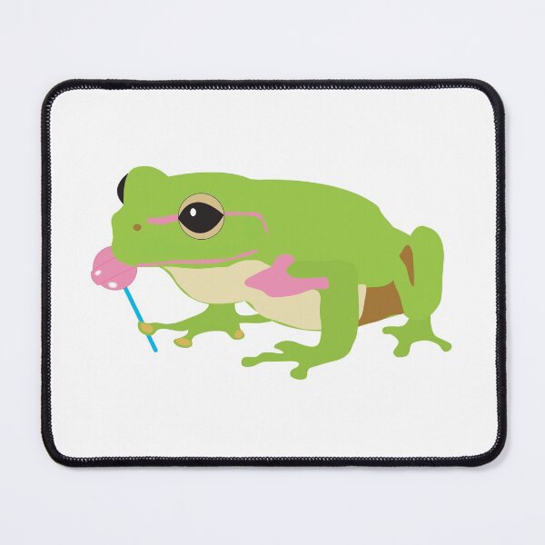 Item preview, Frog Licking a Pink Lollipop designed and sold by idovedesign.