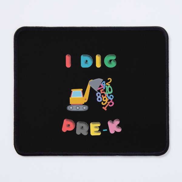 Item preview, I Dig Pre-K - Digger Graphic with Flying Numbers - Birthday Gift for Kid designed and sold by CactusFamily.