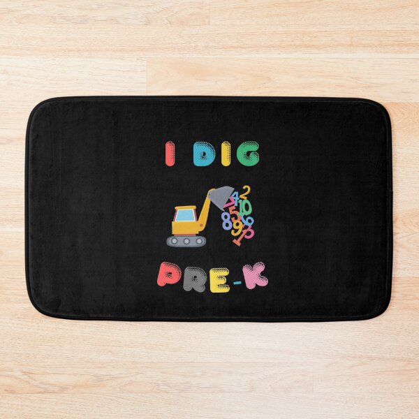 Item preview, I Dig Pre-K - Digger Graphic with Flying Numbers - Birthday Gift for Kid designed and sold by CactusFamily.