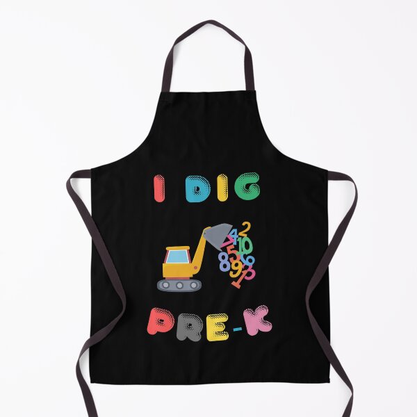 Item preview, I Dig Pre-K - Digger Graphic with Flying Numbers - Birthday Gift for Kid designed and sold by CactusFamily.