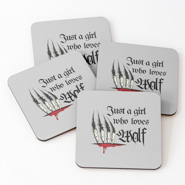 Item preview, Just A Girl Who Loves Wolf in Dark Gothic Style  designed and sold by kongju.