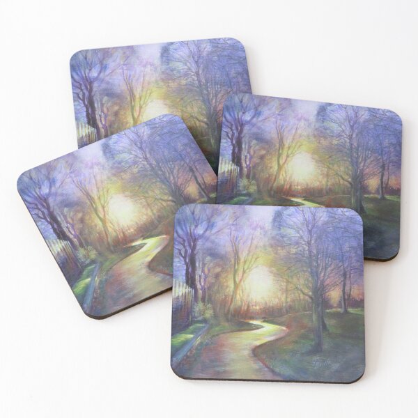 Item preview, Path of Light - Calm, peaceful, dreamy, tree painting  designed and sold by LittleLiz.