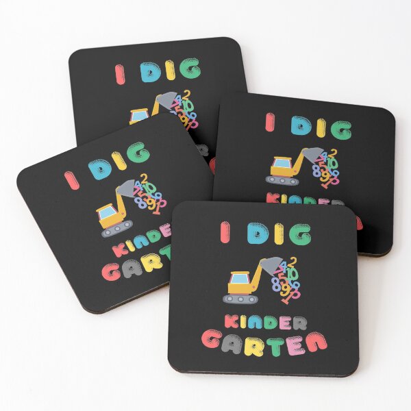 Item preview, I Dig Kindergarten - Digger Graphic with Flying Numbers - Birthday Gift for Kid designed and sold by CactusFamily.