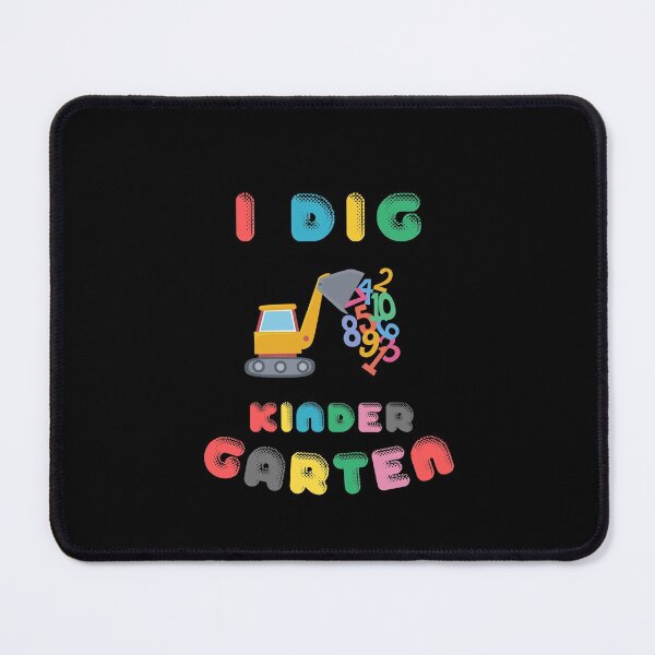 Item preview, I Dig Kindergarten - Digger Graphic with Flying Numbers - Birthday Gift for Kid designed and sold by CactusFamily.