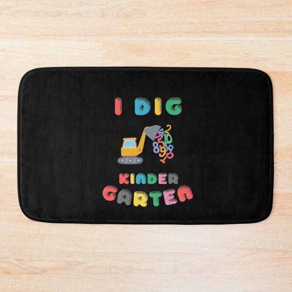Item preview, I Dig Kindergarten - Digger Graphic with Flying Numbers - Birthday Gift for Kid designed and sold by CactusFamily.