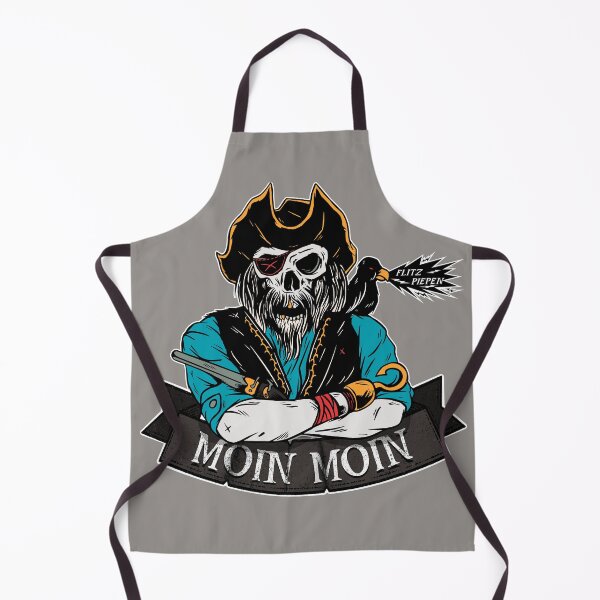 Item preview, Moin Moin Flitz beeper skeleton pirate Halloween designed and sold by 99vectors.