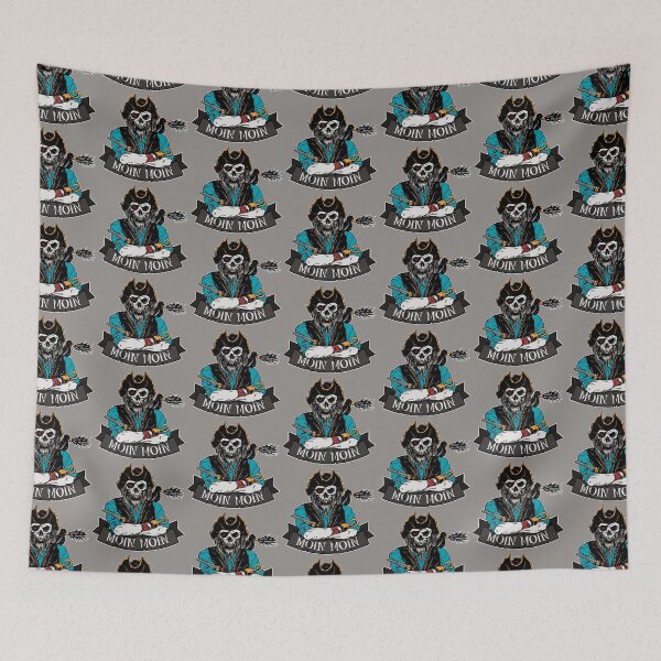 Item preview, Moin Moin Flitz beeper skeleton pirate Halloween designed and sold by 99vectors.