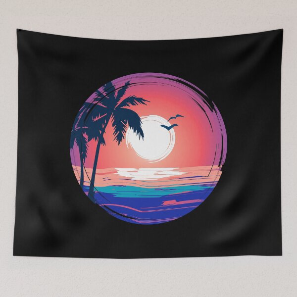 Item preview, BEACH-SUNSET-BACKGROUND designed and sold by Dolphinstyle.