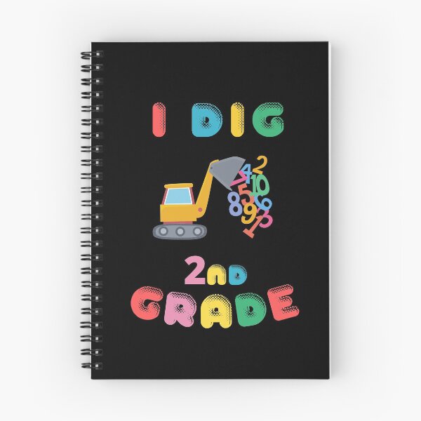 Item preview, Copy of I Dig 2nd Grade - Digger Graphic with Flying Numbers - Birthday Gift for Kid designed and sold by CactusFamily.