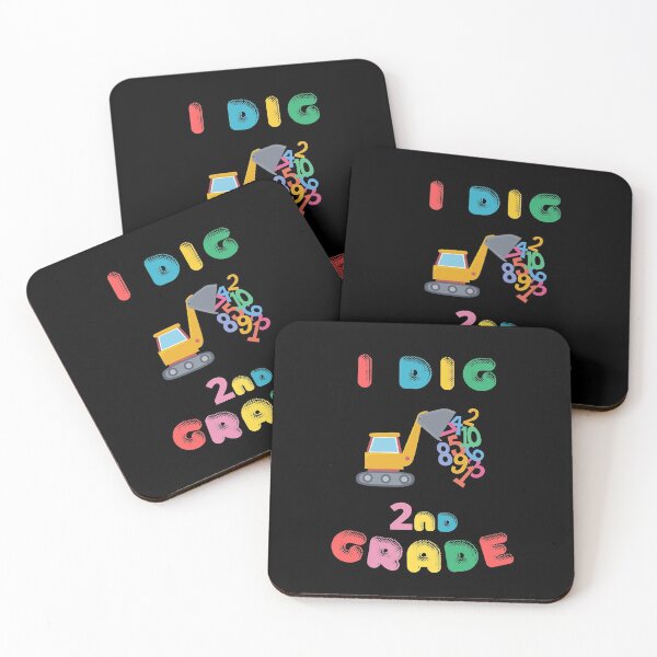 Item preview, Copy of I Dig 2nd Grade - Digger Graphic with Flying Numbers - Birthday Gift for Kid designed and sold by CactusFamily.
