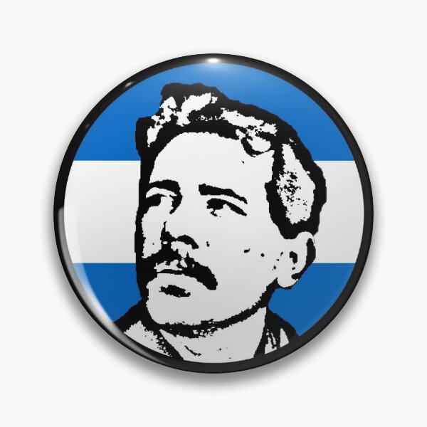 Item preview, Daniel Ortega Nicaraguan Flag Stencil designed and sold by RevolutionInPaint.