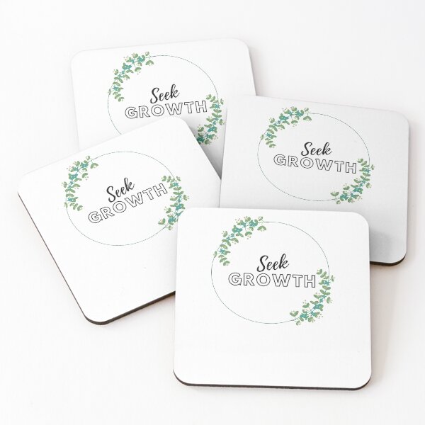 Item preview, Seek Growth Inspirational quote designed and sold by Kokumber Creations.
