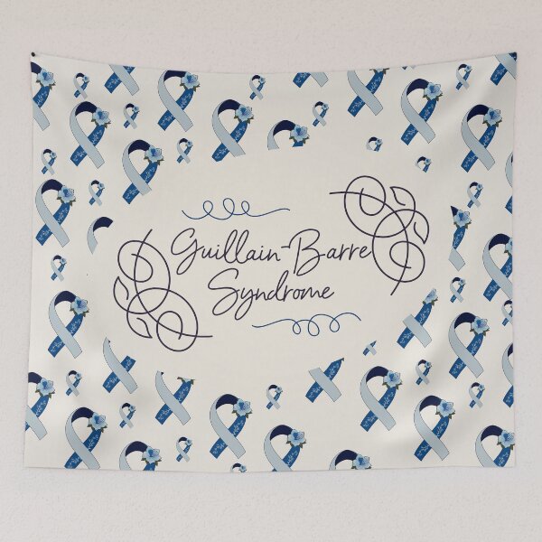 Item preview, Guillain-Barre Syndrome Awareness, Guillain-Barre Syndrome Ribbon Pattern designed and sold by AnsDesigns.
