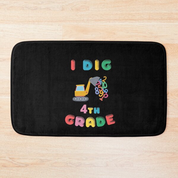 Item preview, I Dig 4th Grade - Digger Graphic with Flying Numbers - Birthday Gift for Kid designed and sold by CactusFamily.