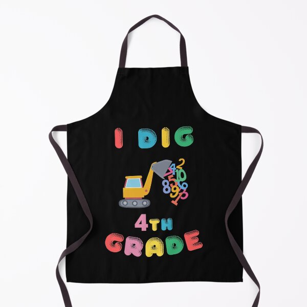 Item preview, I Dig 4th Grade - Digger Graphic with Flying Numbers - Birthday Gift for Kid designed and sold by CactusFamily.