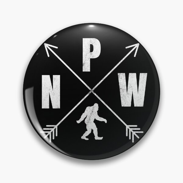Item preview, Distressed PNW Bigfoot Crossed Arrows designed and sold by RoguePixel.