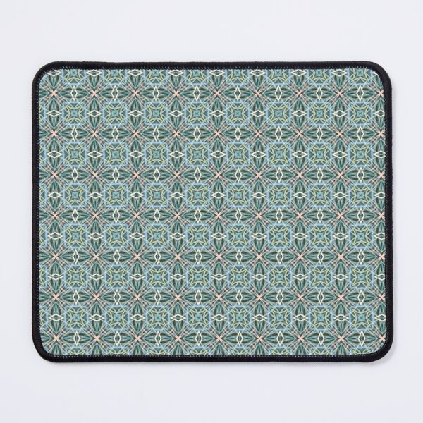 Item preview, Geometric bleu, pink and green kaleidoscopic pattern.  designed and sold by Jonnekesart.