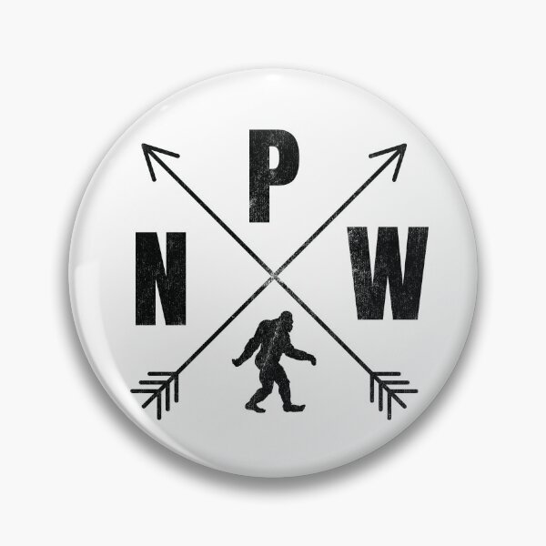Item preview, Distressed PNW Bigfoot Crossed Arrows designed and sold by RoguePixel.
