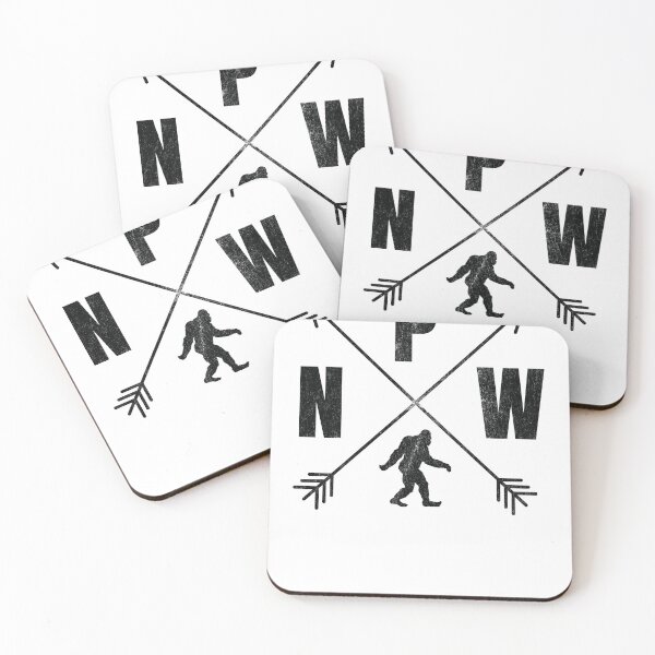 Item preview, Distressed PNW Bigfoot Crossed Arrows designed and sold by RoguePixel.