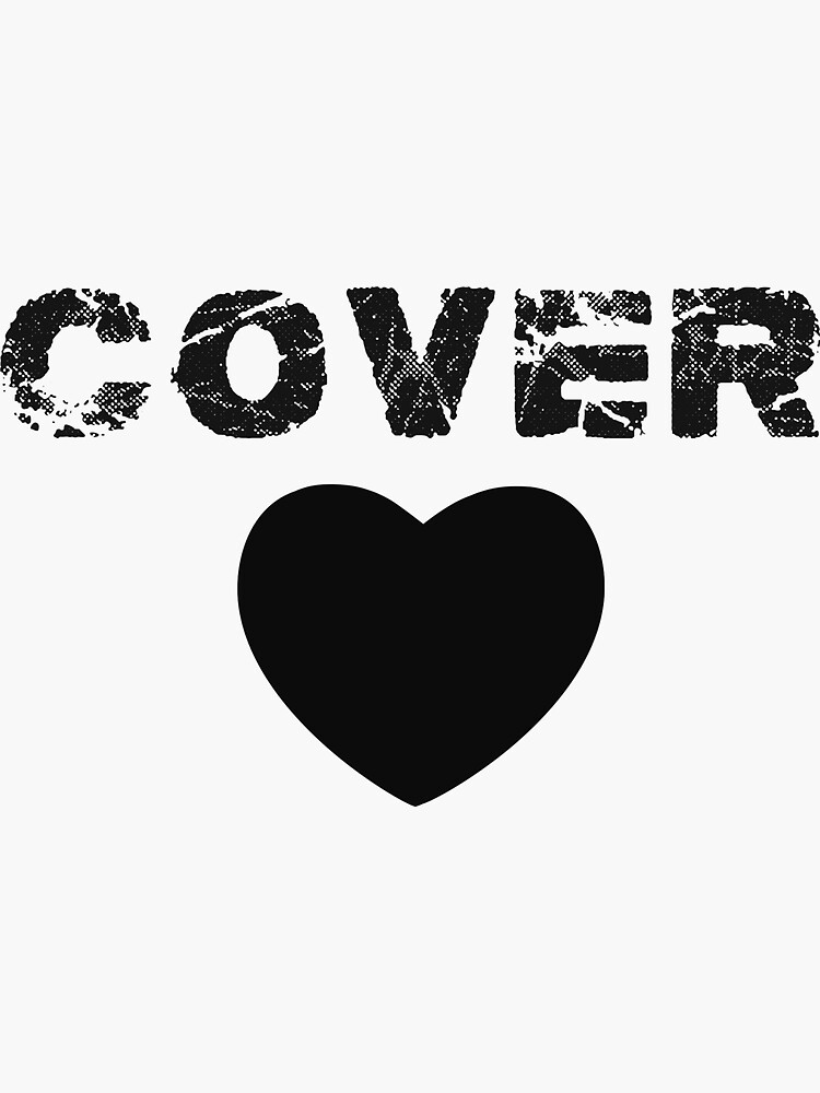 "Cover Heart Art" Sticker by IbrarHussain307 Redbubble