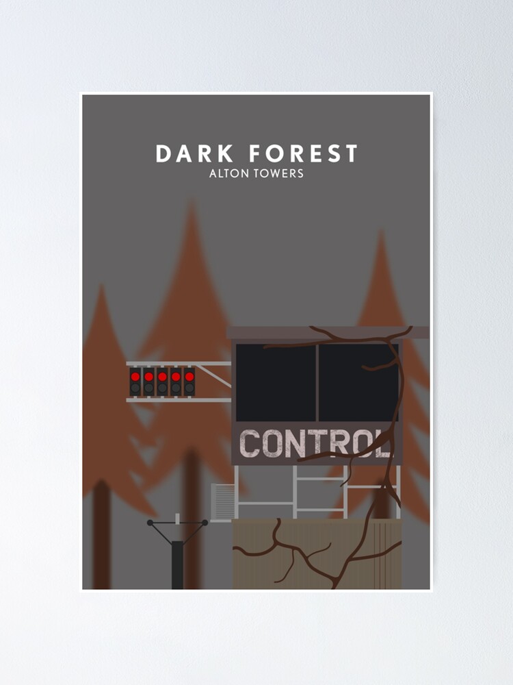 "Alton Towers Dark Forest Print" Poster for Sale by RykerTilloe Redbubble