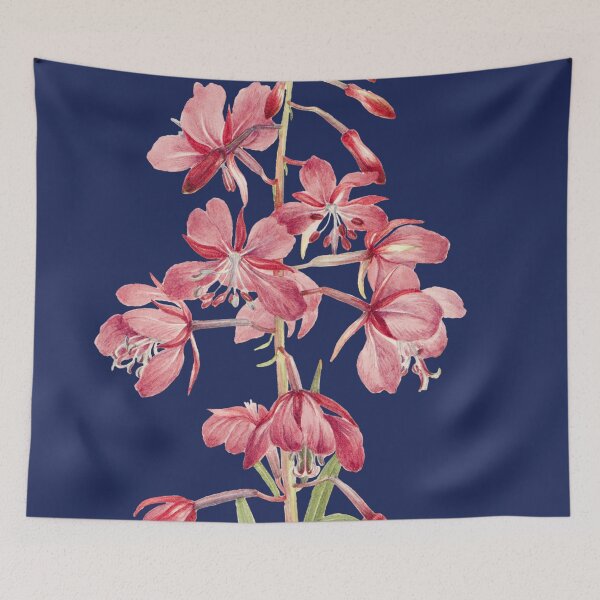 Item preview, Pink Fireweed Flower Watercolor Illustration designed and sold by JoyforU.