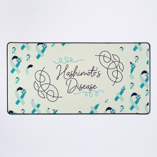 Item preview, Hashimoto’s Disease Awareness, Hashimoto’s Disease Ribbon Pattern designed and sold by AnsDesigns.