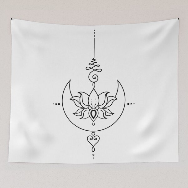 Item preview, Mandala Lotus Tattoo for Zen designed and sold by ZHUGUI.