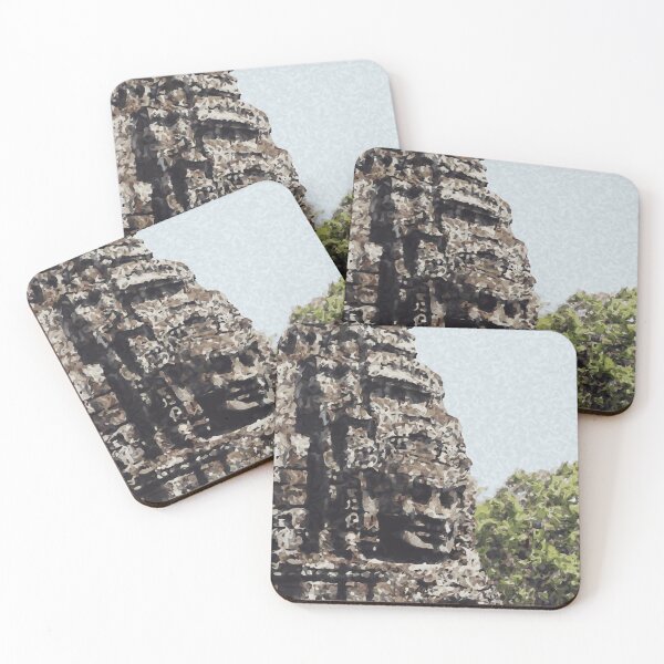 Item preview, CAMBODIA Siem Reap Angkor Wat Buddha Carving designed and sold by VoyageVectors.