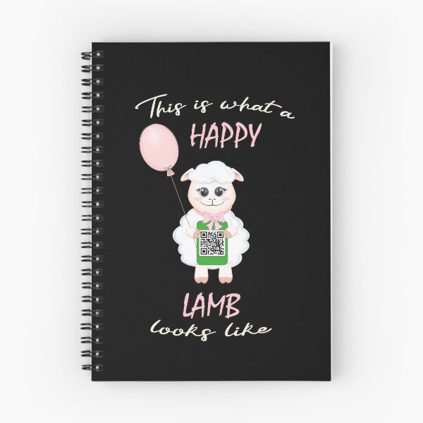 Item preview, QR Code - This Is what A happy Lamb looks like designed and sold by Shirt-Designs.