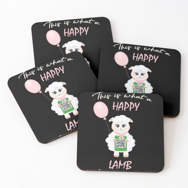Item preview, QR Code - This Is what A happy Lamb looks like designed and sold by Shirt-Designs.