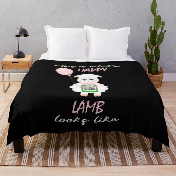 Item preview, QR Code - This Is what A happy Lamb looks like designed and sold by Shirt-Designs.