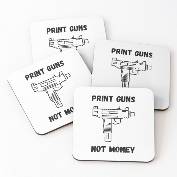 Item preview, Print Guns Not Money designed and sold by Hab2.