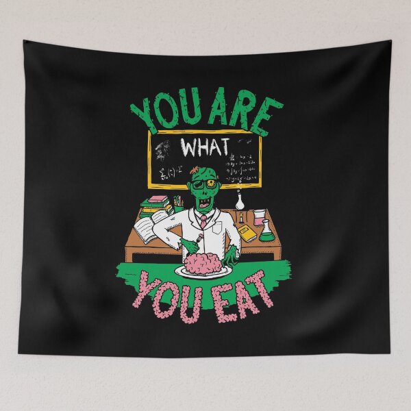 Item preview, You Are What You Eat - Brainy Zombie designed and sold by GeekyMumDesigns.