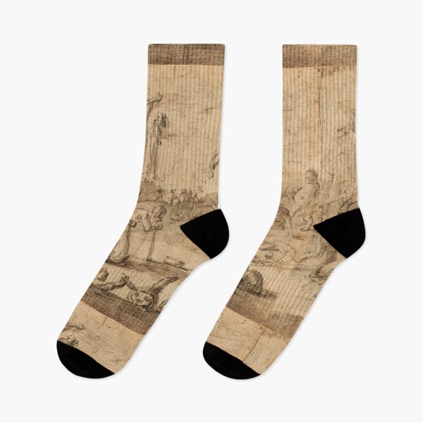 Item preview, Hellscape vintage Medieval sketch in the style of Bosch designed and sold by Vintage Designs +.