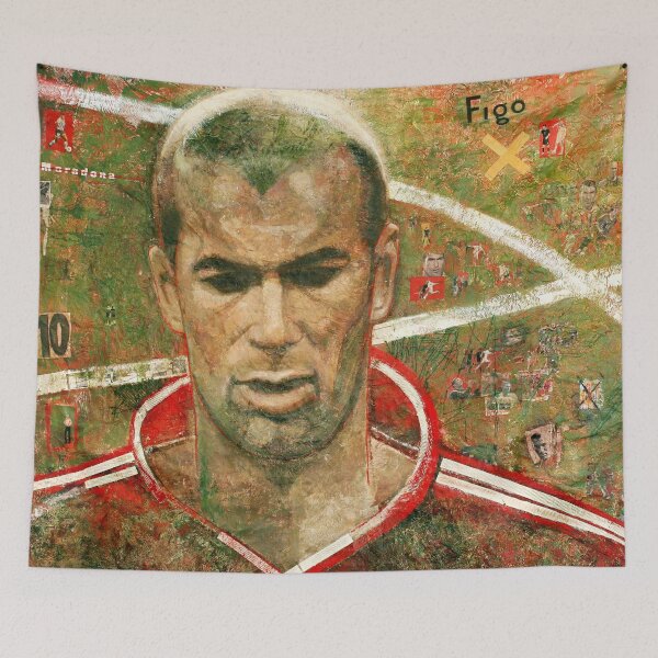 Item preview, Zinedine Zidane painting  designed and sold by ArtEkaterina.