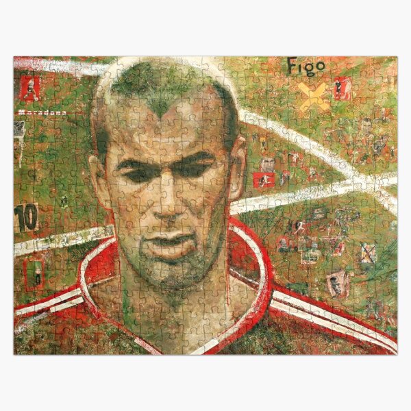 Zidane at Real Madrid Painting Jigsaw Puzzle
