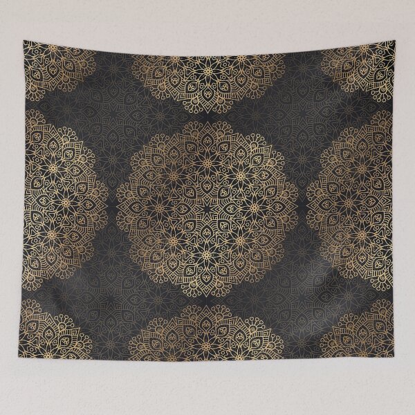 Item preview, Black and gold mandala designed and sold by OtterFactory.