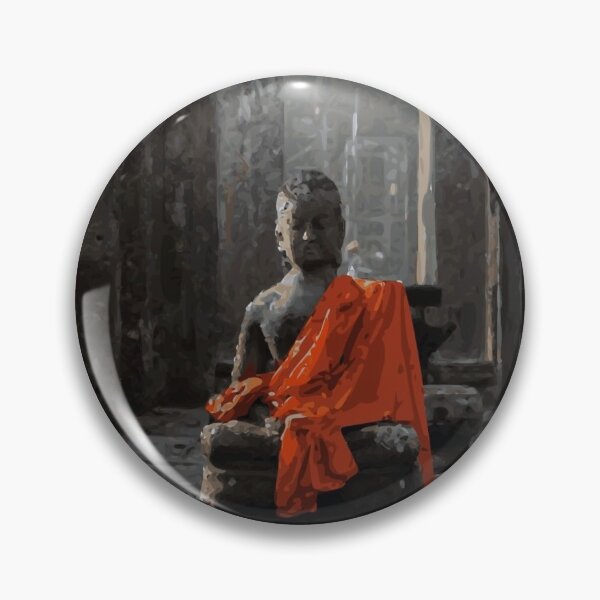 Item preview, CAMBODIA Siem Reap Angkor Wat Buddha with Robe designed and sold by VoyageVectors.