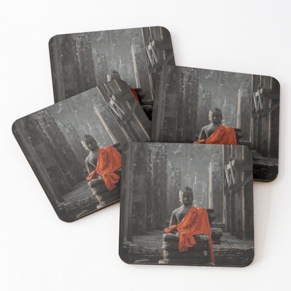Item preview, CAMBODIA Siem Reap Angkor Wat Buddha with Robe designed and sold by VoyageVectors.