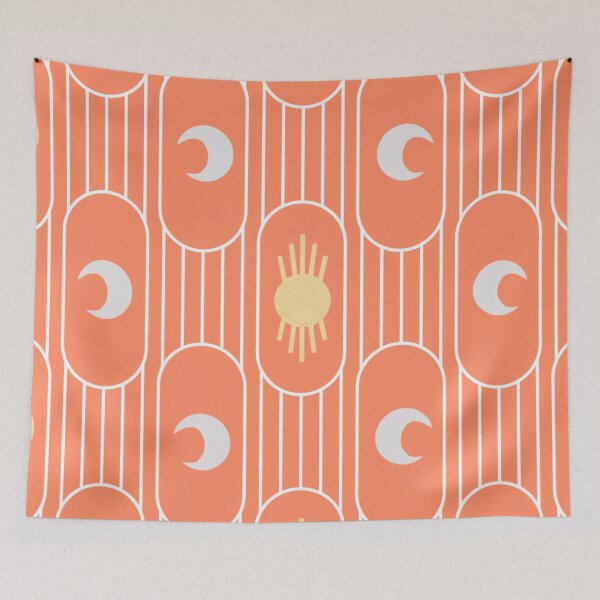 Artikelvorschau, MEINE SONNE UND MOND ARTDECO IN PEACH entworfen und verkauft von nikamartinez.